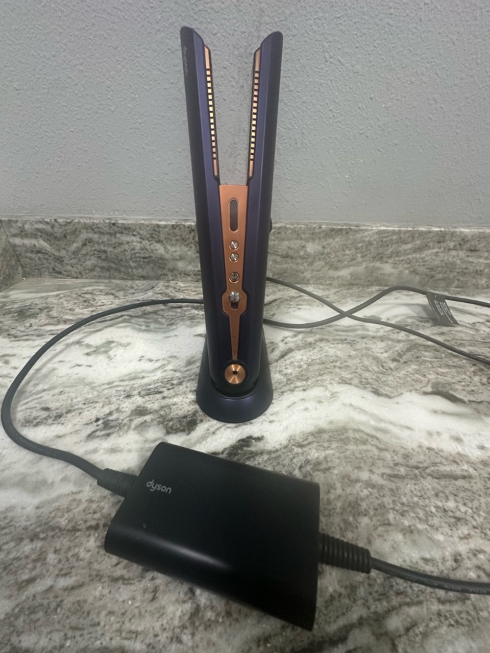 Dyson Corrale Straightener in Navy and Rose Gold Accents